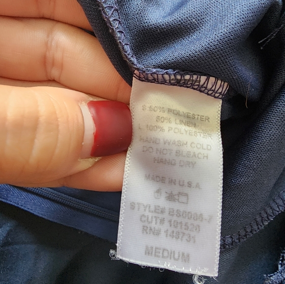 Like New Blue Blush Brand Navy Crop Size S + Pant Size M Set - Picture 6 of 12